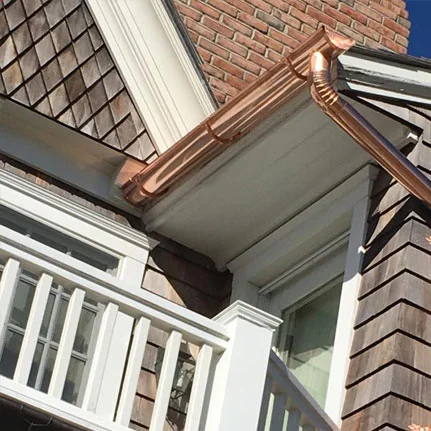 copper gutter installation Elmont ny